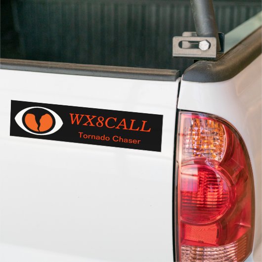  SKYWARN-Bumpersticker voor Call Sign. Bumpersticker (Op Truck)