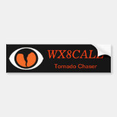  SKYWARN-Bumpersticker voor Call Sign. Bumpersticker (Voorkant)