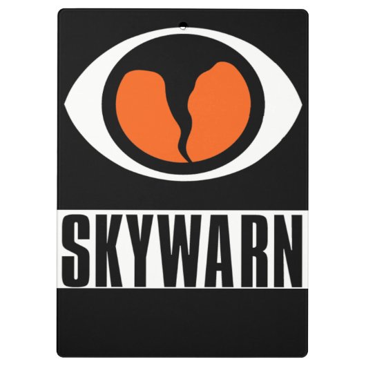 SKYWARN-klembord met snelle verwijzing en regelgev Klembord (Achterkant)