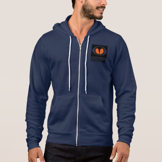 SKYWARN Mannen Fleece Jacket Hoodie (Voorkant)