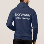 SKYWARN Mannen Fleece Jacket Hoodie (Achterkant)