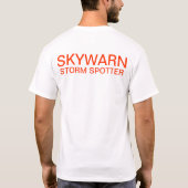 SKYWARN Water- en windbestendige jas T-shirt (Achterkant)