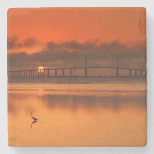 Skyway Bridge Stenen Onderzetter (Voorkant)