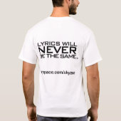 Skyzoo-Lyrics T-shirt (wht) (Achterkant)