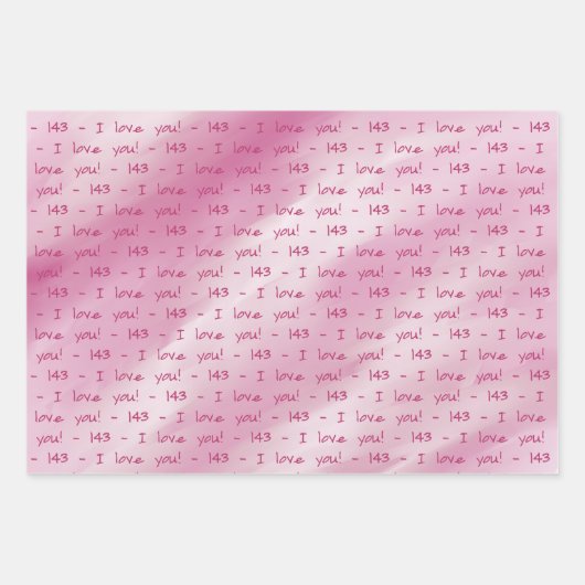 SKZ - 143 - I LOVE YOU GIFT WRAP INPAKPAPIER VEL (Voorkant 2)