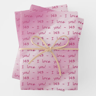 SKZ - 143 - I LOVE YOU GIFT WRAP INPAKPAPIER VEL