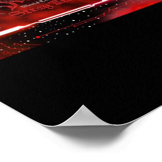 SKZ Dominate Concert Theme (rode versie) Sticker Poster (Hoek)