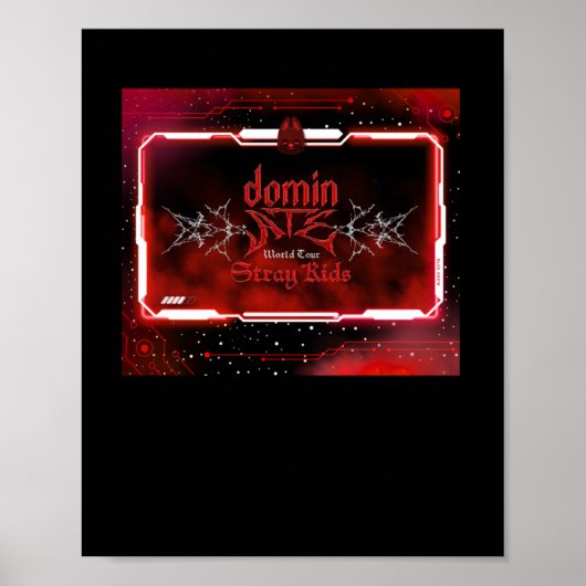 SKZ Dominate Concert Theme (rode versie) Sticker Poster (Voorkant)