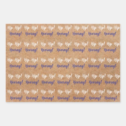 SKZ Hip Hip Hooray Gift Wrap Inpakpapier Vel (Voorkant 3)