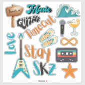 SKZ Time-out (Blue Ver) op maat gesneden vinylstic Sticker (Vel)