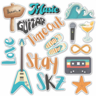 SKZ Time-out (Blue Ver) op maat gesneden vinylstic Sticker