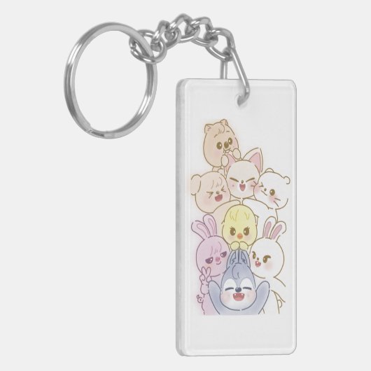 SKZOO-sleutelhanger (zwerfachtige kinderen) Sleutelhanger (Voorkant Links)