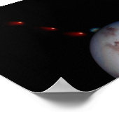 SL9 die invloed heeft op Jupiter Poster (Hoek)