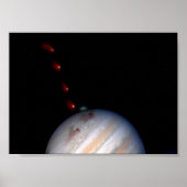 SL9 die invloed heeft op Jupiter Poster (Voorkant)