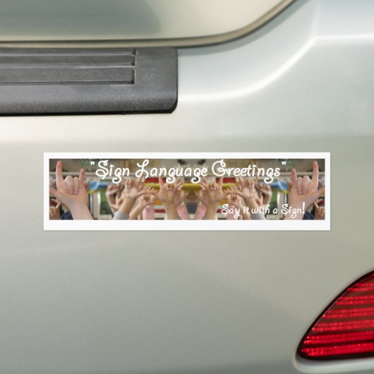 SL Bumpersticker Groetings (Op auto)