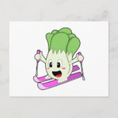 Sla als Skiloper met Ski Briefkaart (Voorkant)