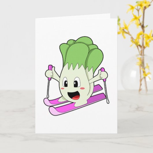 Sla als Skiloper met Ski Kaart (Gele Bloem)