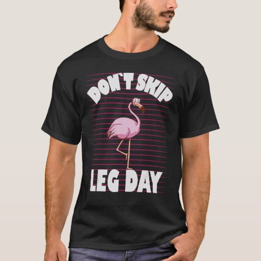 Sla beendag niet over Flamingo T-shirt (Voorkant)