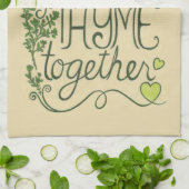 Sla Besteed wat tijd samen keukenhanddoek (Gevouwen)