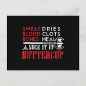 Sla Buttercup Funny Design op Briefkaart (Voorkant)