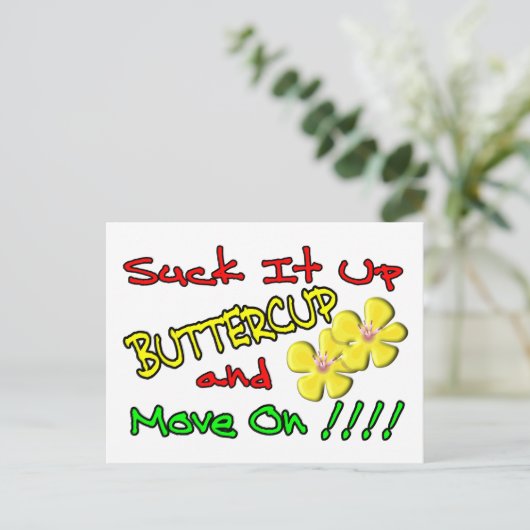 Sla Buttercup op Briefkaart (Staand voorkant)