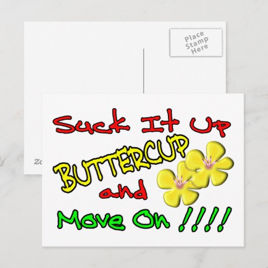 Sla Buttercup op Briefkaart (Voorkant / Achterkant)