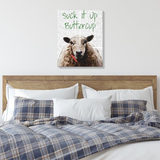 Sla Buttercup op Canvas Afdruk (Insitu (Slaapkamer))