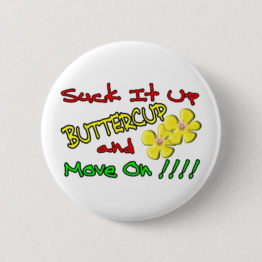 Sla Buttercup op Ronde Button 5,7 Cm (Voorkant)