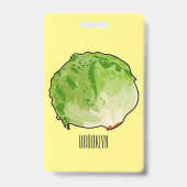 Sla cartoon illustratie  badge (Achterkant)