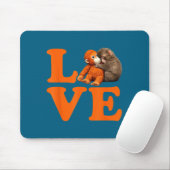 Sla cute aap muismat (Met muis)