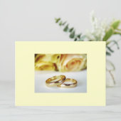 Sla datum/gouden bruiloft op tanden op save the date (Staand voorkant)