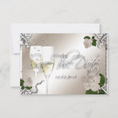 Sla de 25e Jubileum bruiloft op Save The Date (Voorkant)