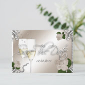 Sla de 25e Jubileum bruiloft op Save The Date (Staand voorkant)