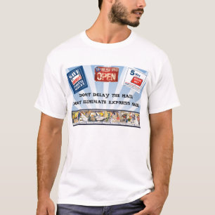 Sla de 5 dagen post van Amerika op T-shirt
