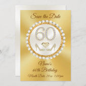 Sla de 60e verjaardag op, persoonlijke Kaart (Voorkant / Achterkant)