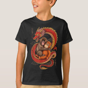 Sla de aap Japanse esthetische draak Tokio T-shirt