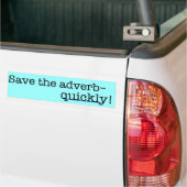 Sla de advertentie snel op! Bumpersticker (Op Truck)