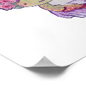 Sla de Axolotls op, Axolotl, Salamander-Poster Poster (Hoek)