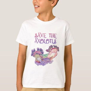 Sla de Axolotls op, Axolotl, Salamander T-shirt