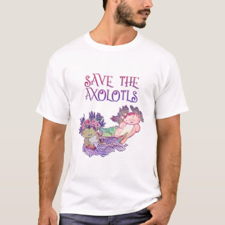 Sla de Axolotls op, Axolotl, Salamander T-Shirt
