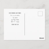 Sla de band op! We zijn verhuisd! Briefkaart (Achterkant)