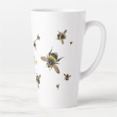 Sla de bijen hoog Custom Latte Mok (Rechts)