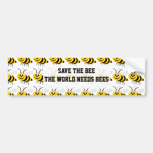 Sla de bijen op bumpersticker (Voorkant)