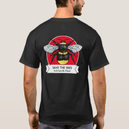 Sla de bijen op en bespaar de vlam Retro Bumblebee T-shirt