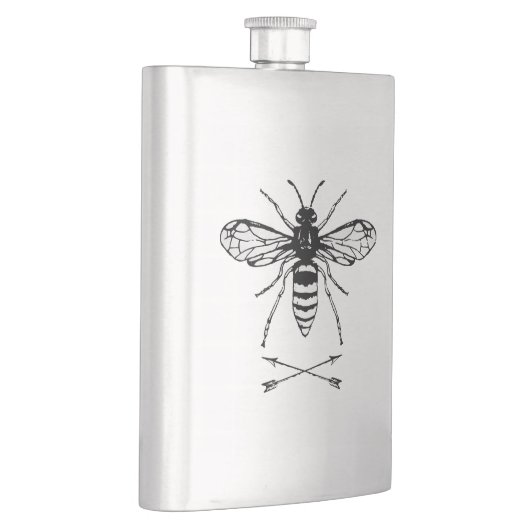 Sla de bijen op heupfles (Rechts)