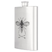 Sla de bijen op heupfles (Links)