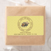 Sla de bijen op | Honingbijen en Honingraat Etiket (Insitu)