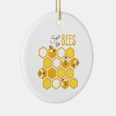 Sla de bijen op keramisch ornament (Rechts)