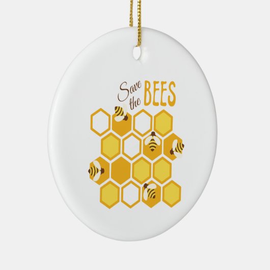 Sla de bijen op keramisch ornament (Rechts)