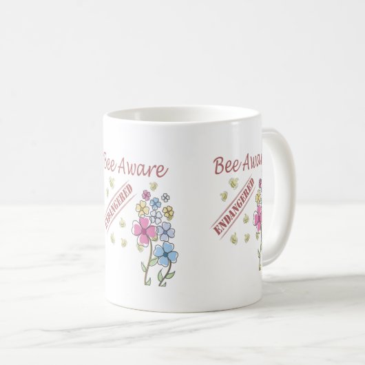 Sla de bijen op koffiemok (Voorkant rechts)